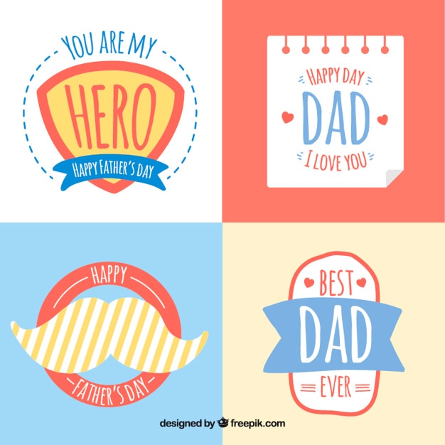 Lovely father's day stickers