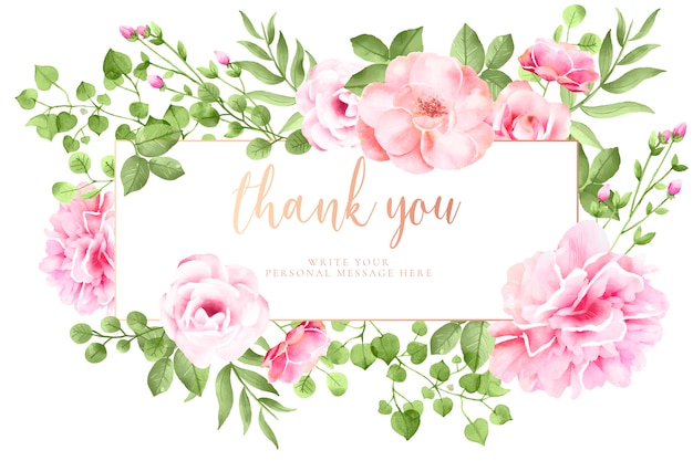 Lovely floral card with message
