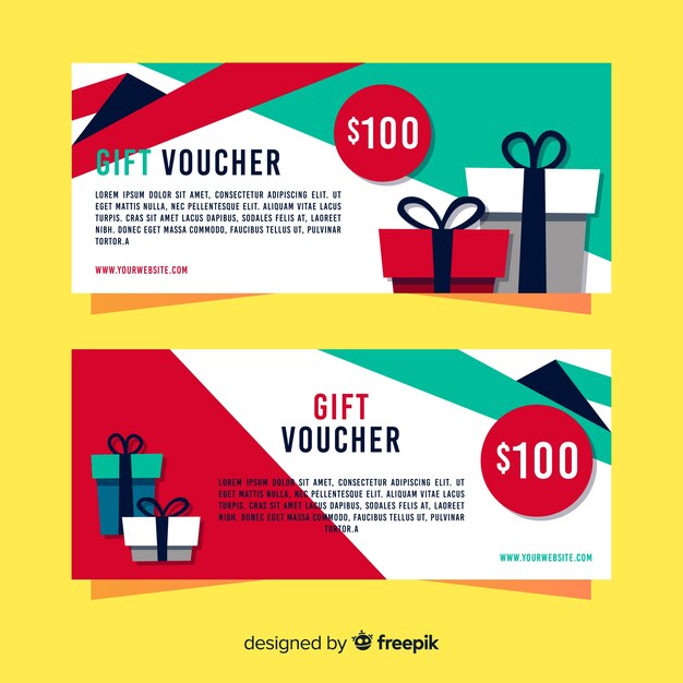 Lovely gift voucher banners