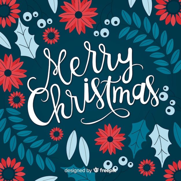 Lovely hand drawn christmas lettering