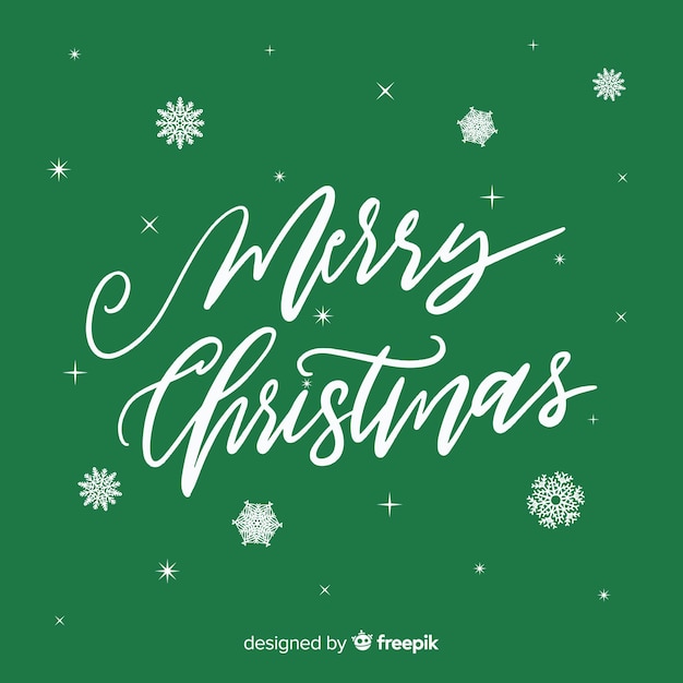 Lovely hand drawn christmas lettering