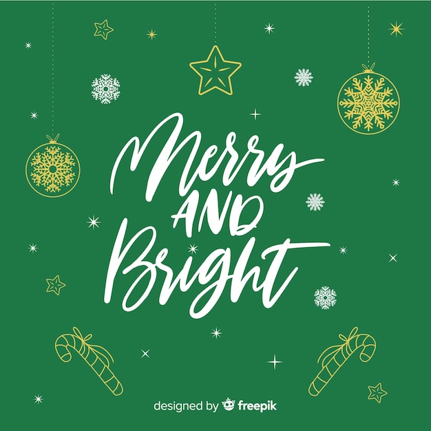 Lovely hand drawn christmas lettering