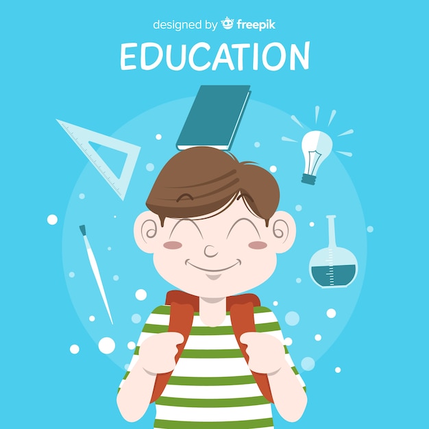 Free vector lovely hand drawn education concept