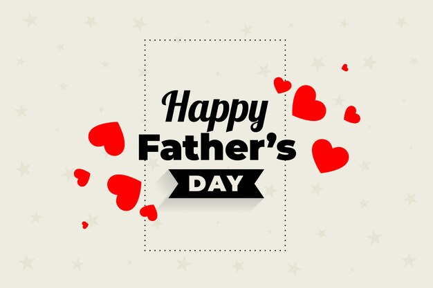Прекрасный счастливый день отцов дизайн сердца