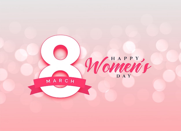 Lovely happy women's day celebration card design background