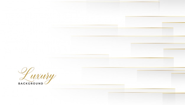 Free vector lovely horizontal golden lines white background