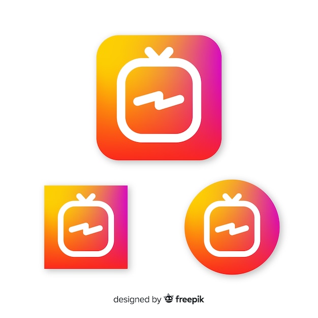 Free vector lovely instagram composition