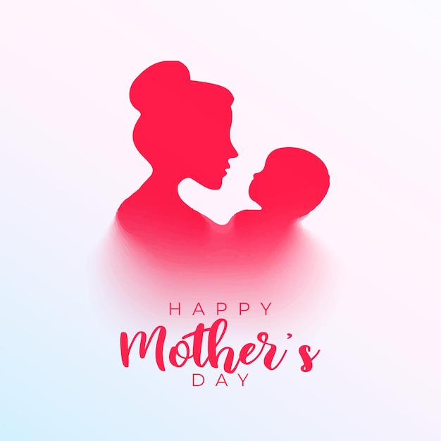 Lovely mothers day celebration card design