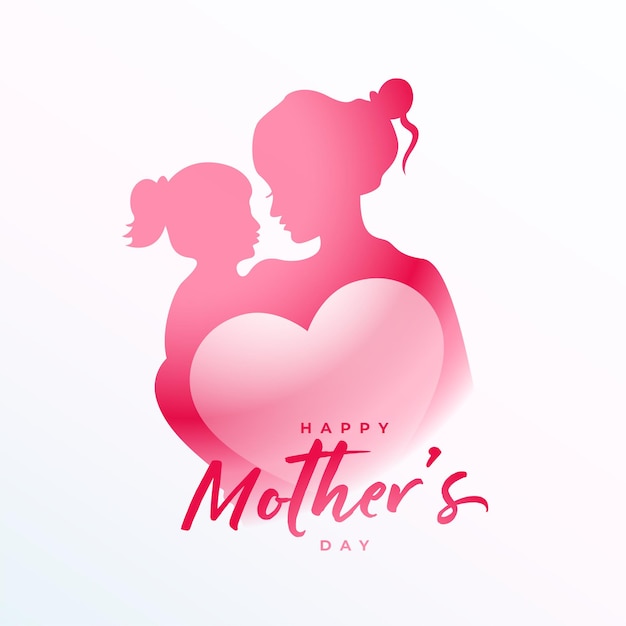 Free vector lovely mothers day event background send mom love message