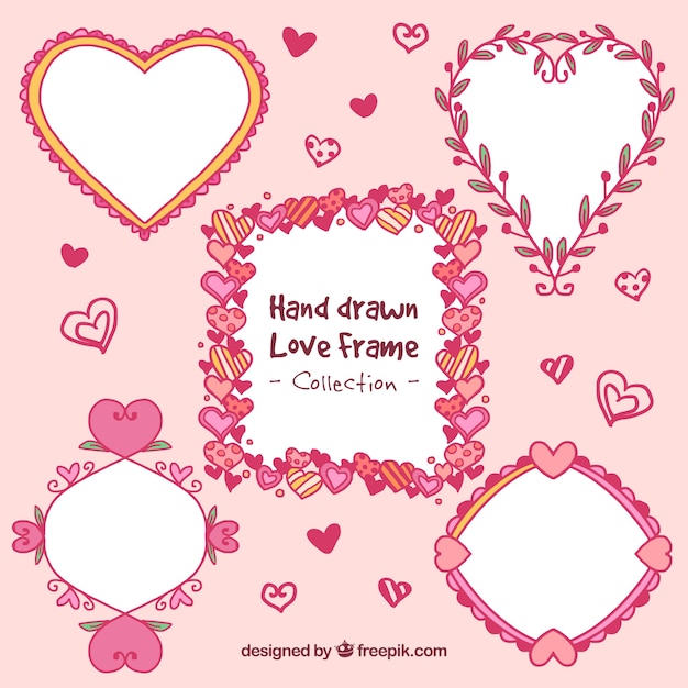 Free vector lovely ornamental frames set