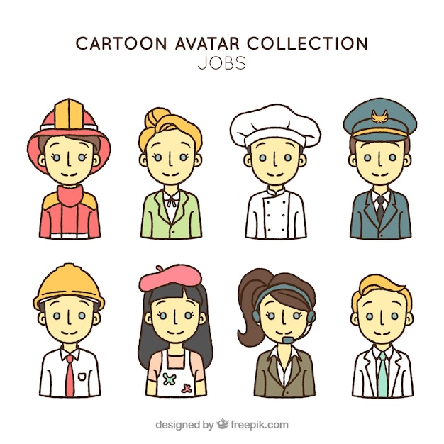 Lovely pack of cartoon avatars