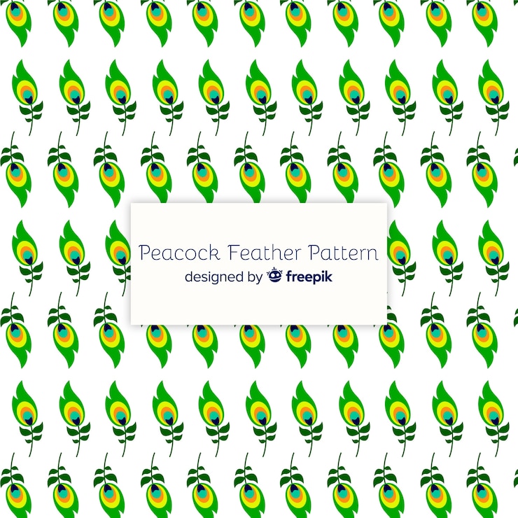 मुफ़्त वेक्टर lovely peacock feather pattern