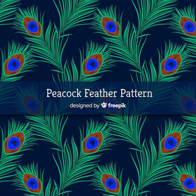 Lovely peacock feather pattern