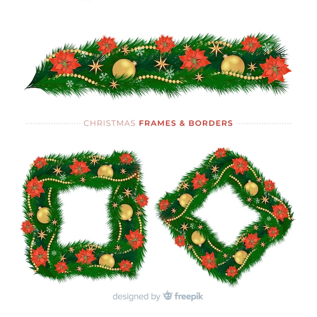 Lovely set of christmas borders and frames