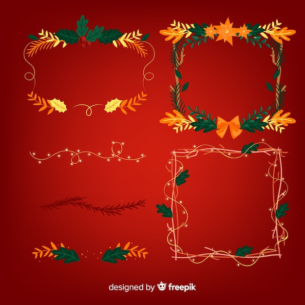 Lovely set of christmas borders and frames