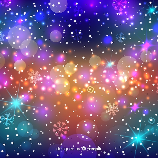 Free vector lovely sparkling christmas background