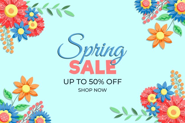 Lovely spring sale background