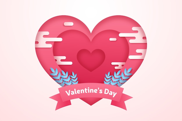 Free vector lovely valentine's day background