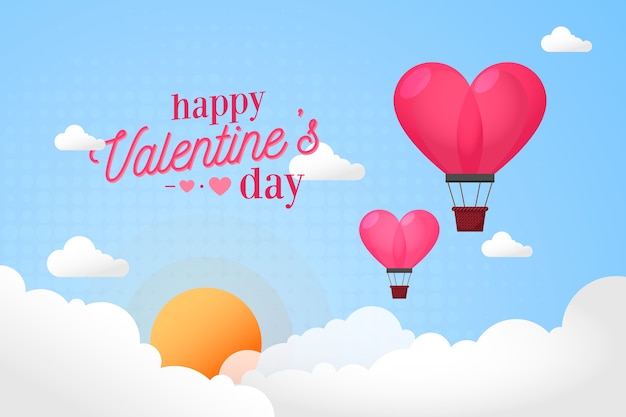 Free vector lovely valentine's day wallpaper