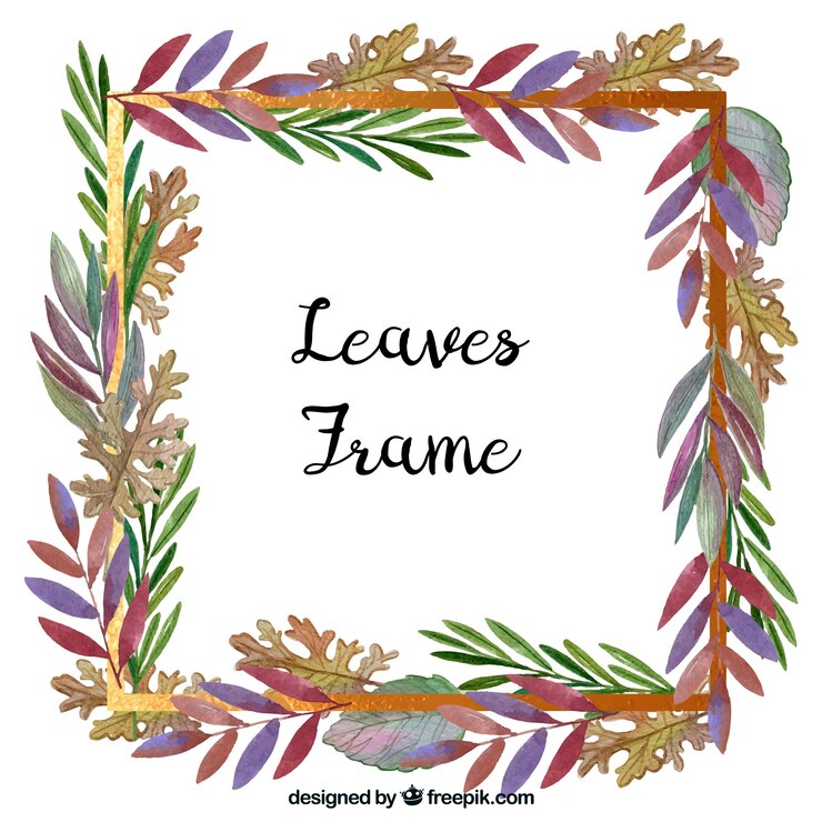 Free Vector lovely watercolor autumnal composition
