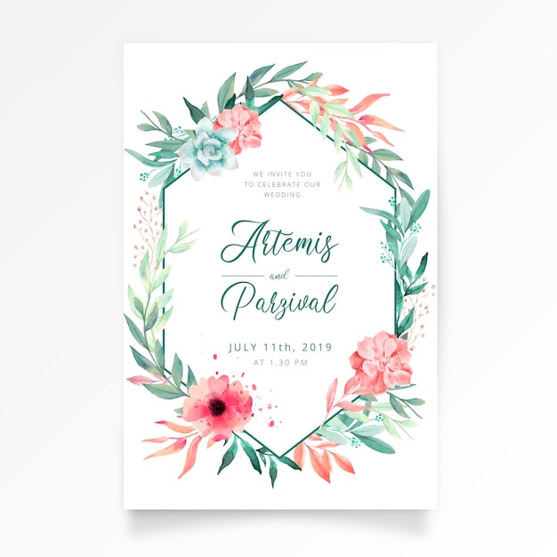 Lovely Wedding Invitation Template 