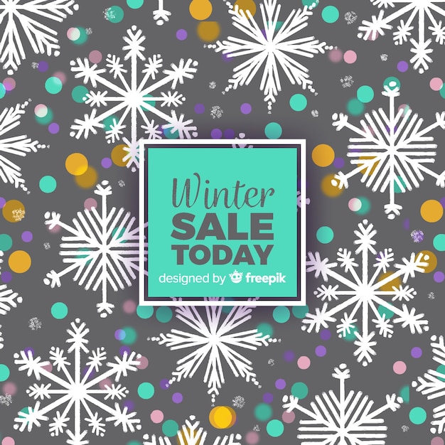 Lovely winter sale compositio