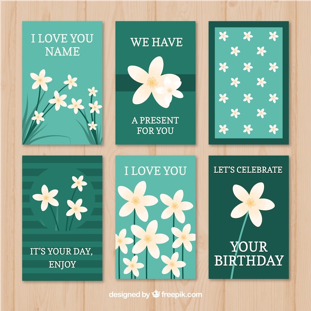 Lovley pack of cards with jasmine flowers