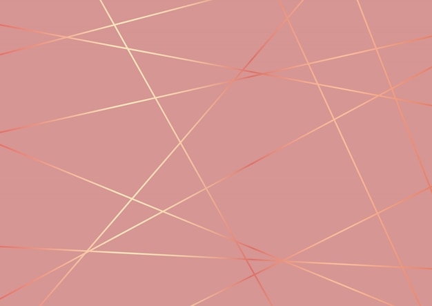 Free vector low poly abstract design in rose gold