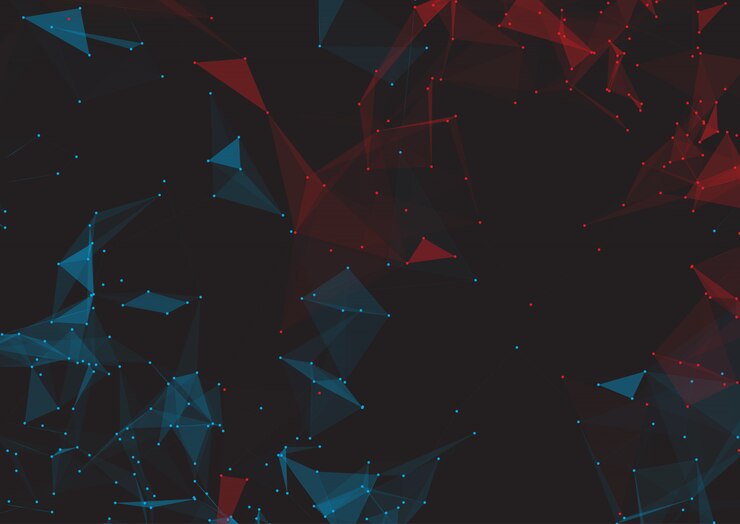 Free Vector low poly abstract design