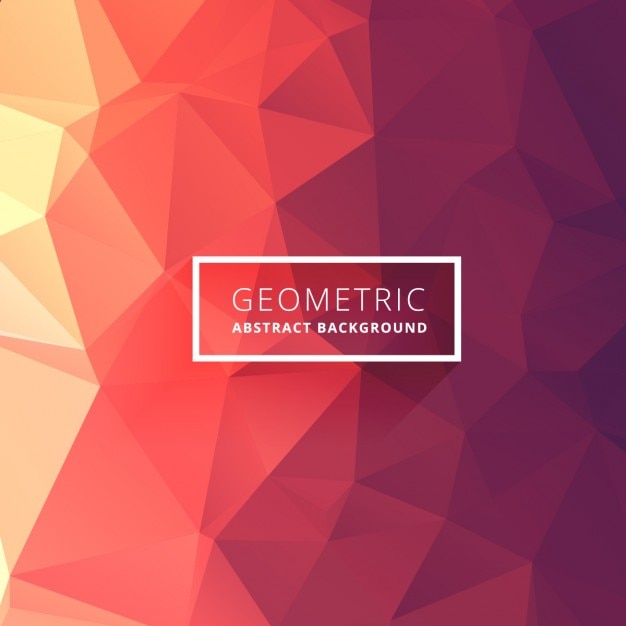 Free vector low poly background in warm tones