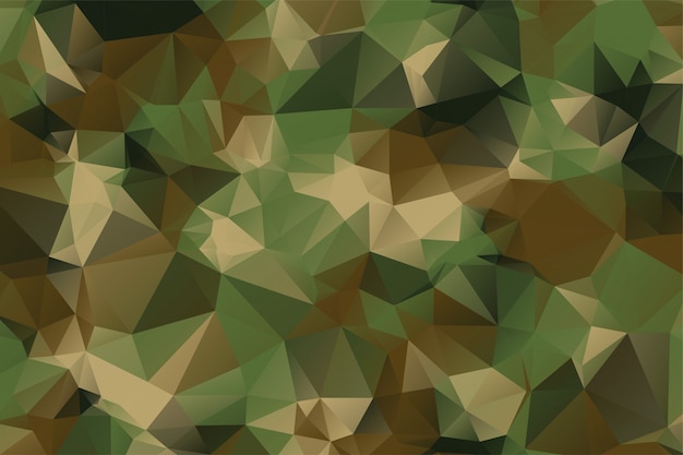 Free vector low poly style camouflage pattern texture background