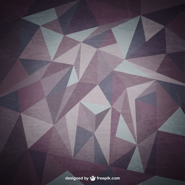Бесплатное векторное изображение Вектор треугольник ретро фон