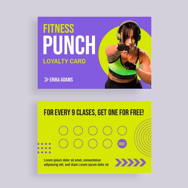 Loyalty card  design  template