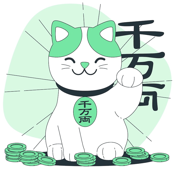 無料Vector 招き猫の概念図