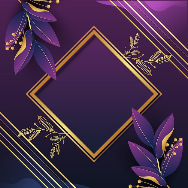 Free vector luxurious background with golden details