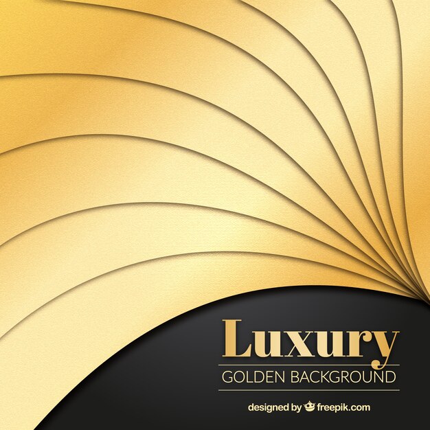 Luxurious background with wavy shapes