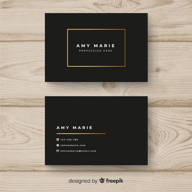 Free vector luxurious business card