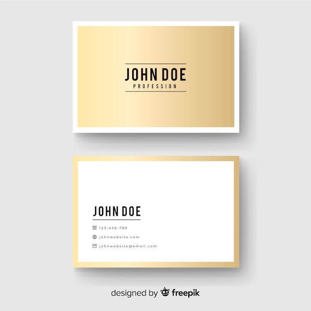 Luxurious business card