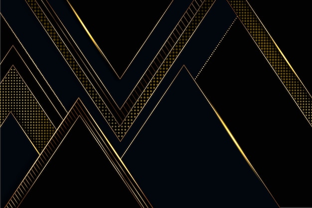 Free vector luxurious screensaver with golden details