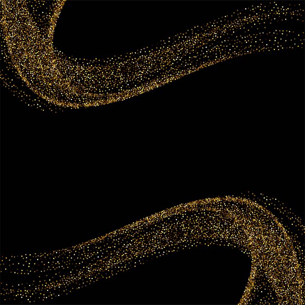 Luxury background shiny golden particles wave 