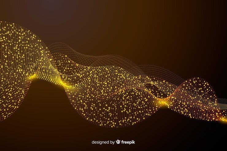 Free Vector luxury background with abstract golden wave