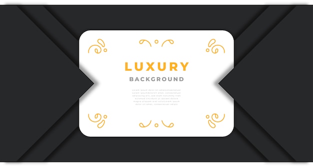 Luxury Background with Golden Abstract Shapes and Ornaments