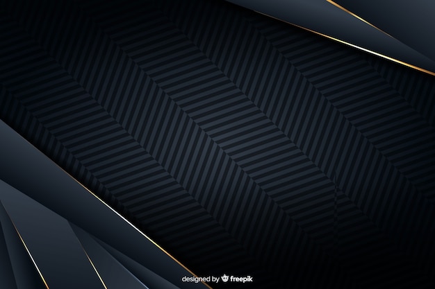 Free Vector luxury background with golden abstract shapes