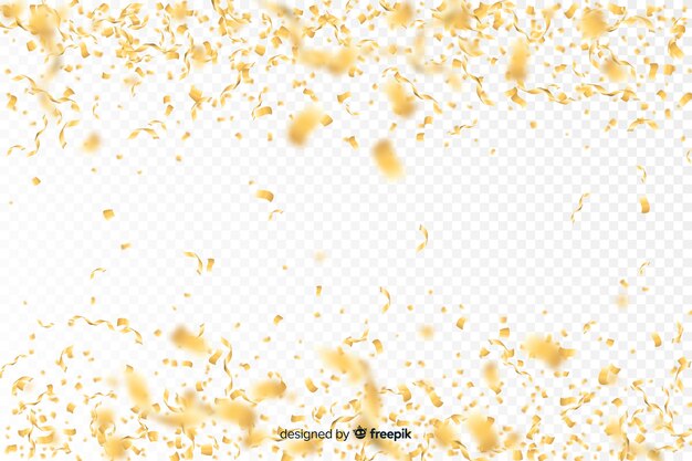 Luxury background with golden confetti