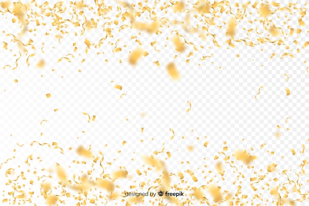 Luxury background with golden confetti