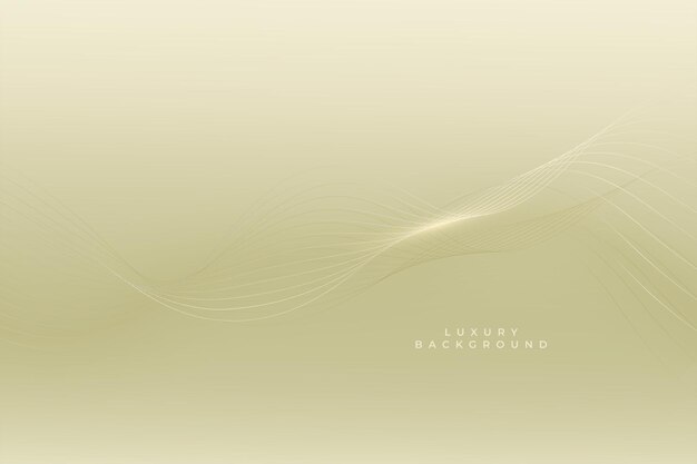 Luxury background with smooth wavy lines