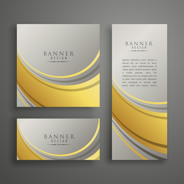 Luxury banner design template