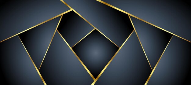 Luxury black overlap layer background