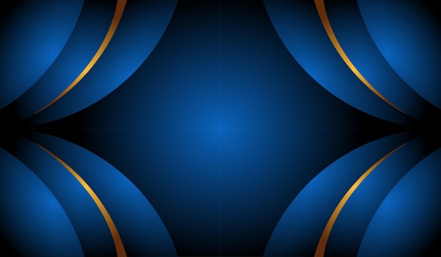 Free vector luxury blue background gold abstract design dark gradient moderns