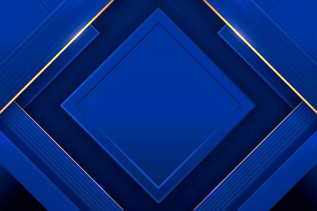 Free vector luxury blue and golden background
